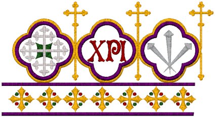 Vintage Ecclesiastical Design 242 Embroidery Design