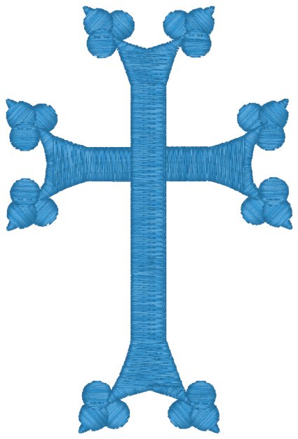 Mega Armenian Cross #2 Embroidery Design