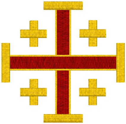 Mega Jerusalem Cross #6 Embroidery Design