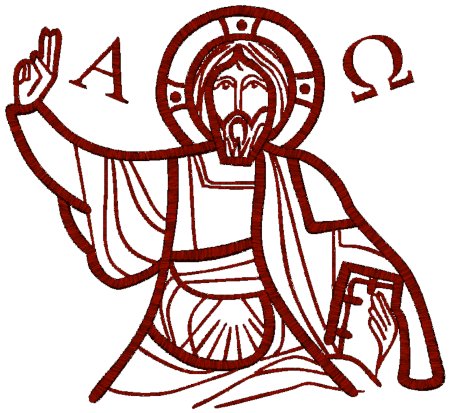 Mega Christ Pantocrator Embroidery Design