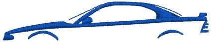 1995 Mustang Outline Embroidery Design