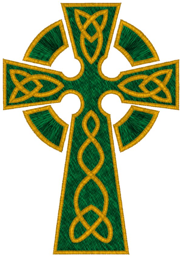 Mega Celtic Knotted Cross #3 Embroidery Design