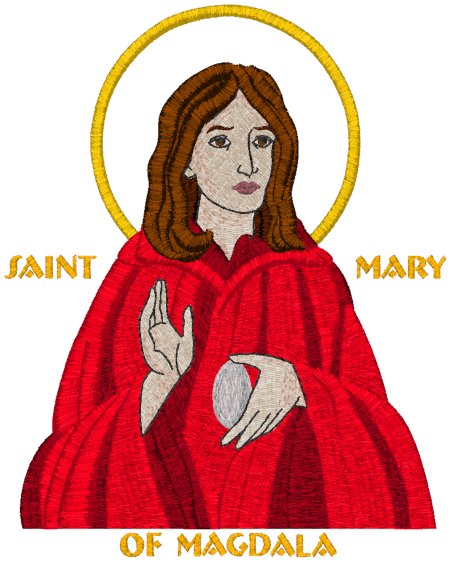 Mega St. Mary of Magdala Icon Embroidery Design