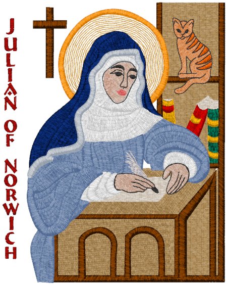 Julian of Norwich Icon Embroidery Design