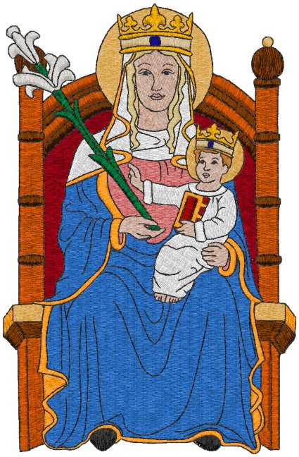 Our Lady of Walsingham Embroidery Design