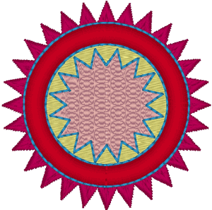 Native American Sun 2 Embroidery Design