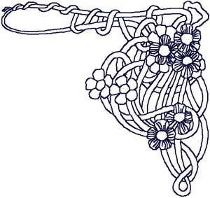 Redwork Love Knot Embroidery Design