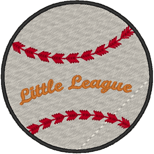 Little League Baseball Embroidery Design