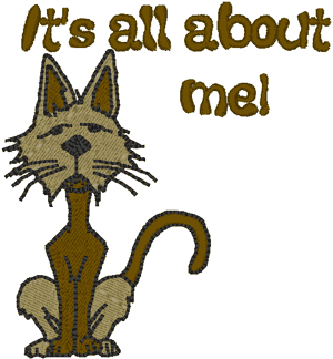It's All About Me Embroidery Design