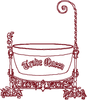 Redwork Victorian Washer Embroidery Design