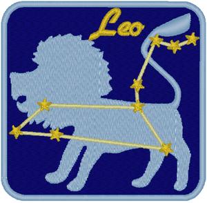 Leo Embroidery Design