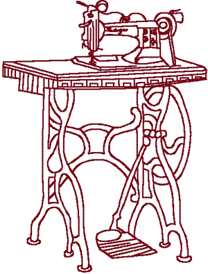 Redwork Sewing Machine Embroidery Design