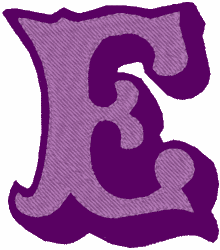 Carnival Font 2-Color Alphabet Embroidery Design | WindstarEmbroidery.com