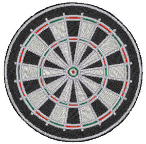 Dartboard Embroidery Design