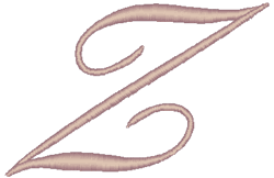 Fleurish Script Alphabet Embroidery Design | WindstarEmbroidery.com