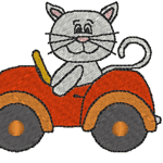 Animal Letter Caravan Embroidery Design