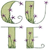 Cute Alphabet Embroidery Design