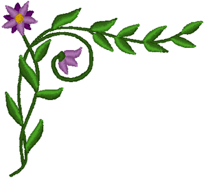 Daisy Corner Embroidery Design