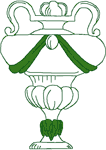 Green Vase #3 Embroidery Design