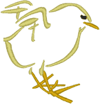 Little Japanese Chick #1 Embroidery Design