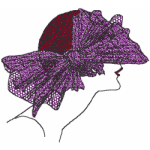 Red Hat Flappers Embroidery Design
