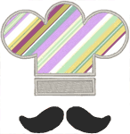 Chef Henri Applique Embroidery Design