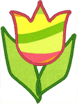 Tulip Applique Embroidery Design