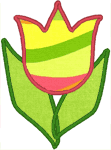 Florida Flower Applique Embroidery Design