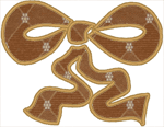 Dancing Ribbon Applique Embroidery Design