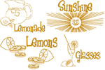 Mangowork Lemonade Set Embroidery Design