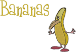 Madcap Cookery: Bananas Embroidery Design