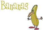 Machine Embroidery Designs: Bananas