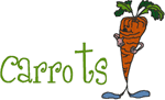 Madcap Cookery: Carrots Embroidery Design
