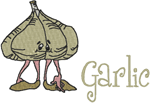 Madcap Cookery: Garlic Embroidery Design