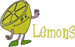 Madcap Cookery: Lemons Embroidery Design