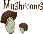 Madcap Cookery: Mushrooms Embroidery Design
