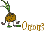 Madcap Cookery: Onions Embroidery Design
