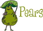Madcap Cookery: Pears Embroidery Design
