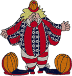 Patriotic Clown Embroidery Design