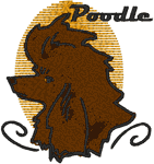 Poodle Embroidery Design