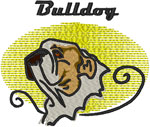 English Bulldog Embroidery Design