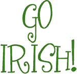 Go Irish! Embroidery Design
