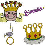 Little Princess Set Embroidery Design