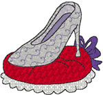 Machine Embroidery Design: Princess Slipper
