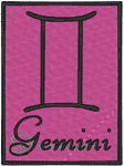 Gemini #2 Embroidery Design