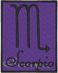 Scorpio #2 Embroidery Design