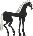 Greek Style Horse #1 Embroidery Design
