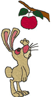 Machine Embroidery Designs: Earl and His Apple