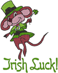 Leprechaun Mouse Embroidery Design