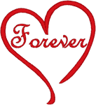 Forever Wedding Heart Embroidery Design